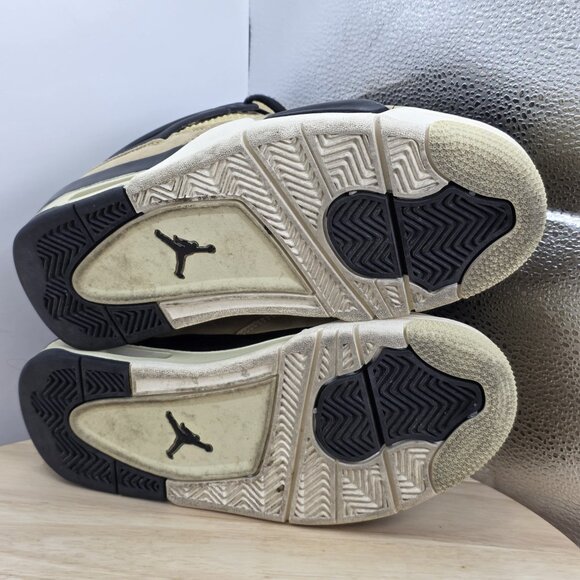 Air Jordan 4 Retro Mushroom W Mocha Brown Tan Black Rare Women’s Size 6 / 4.5Y - Picture 8 of 9